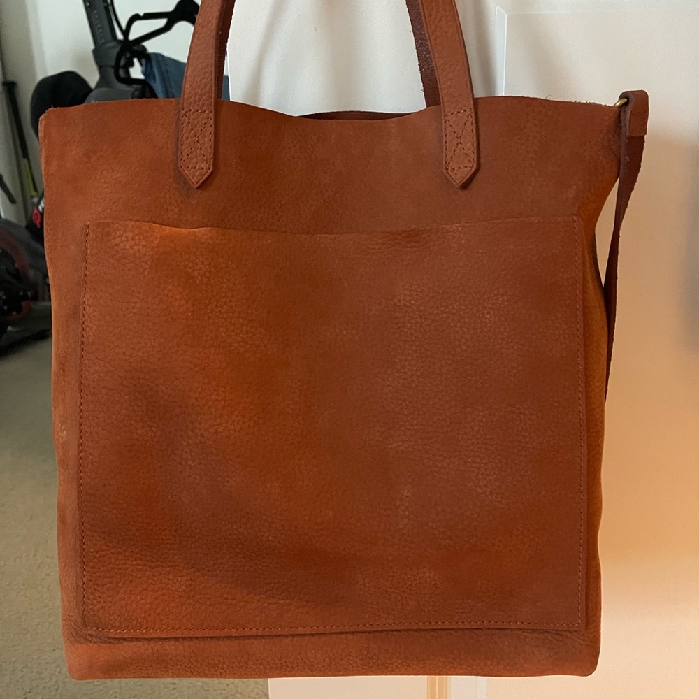 Madewell Nubuck Leather Transport Tote